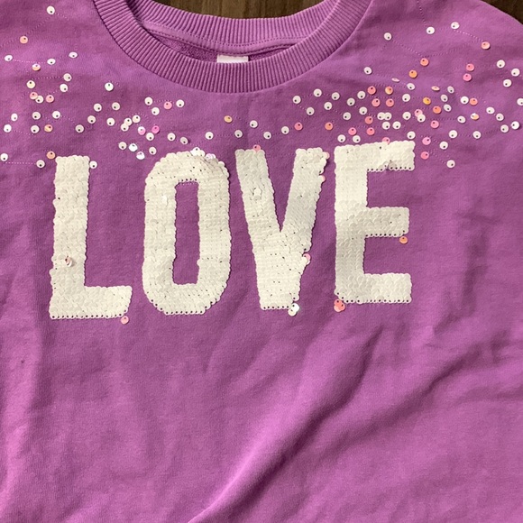 Justice Flip Sequin Long Sleeve Shirt - Picture 3 of 4